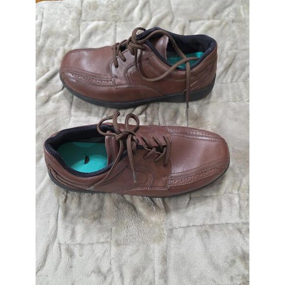 Ortho Feet Mens Orthopedic Shoes Brown Leather Comfirt Sz 9EEEE Extra Wide EUC - Picture 12 of 12